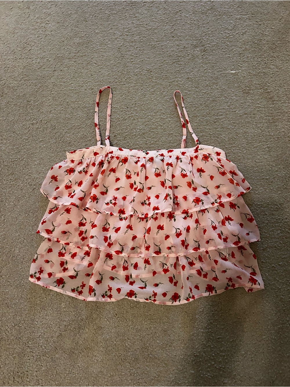 Floral Tiered Tank Top Forever 21